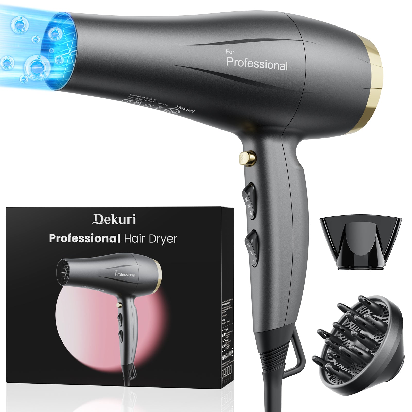 Dekuri Hair Dryer AirDry Speed S1