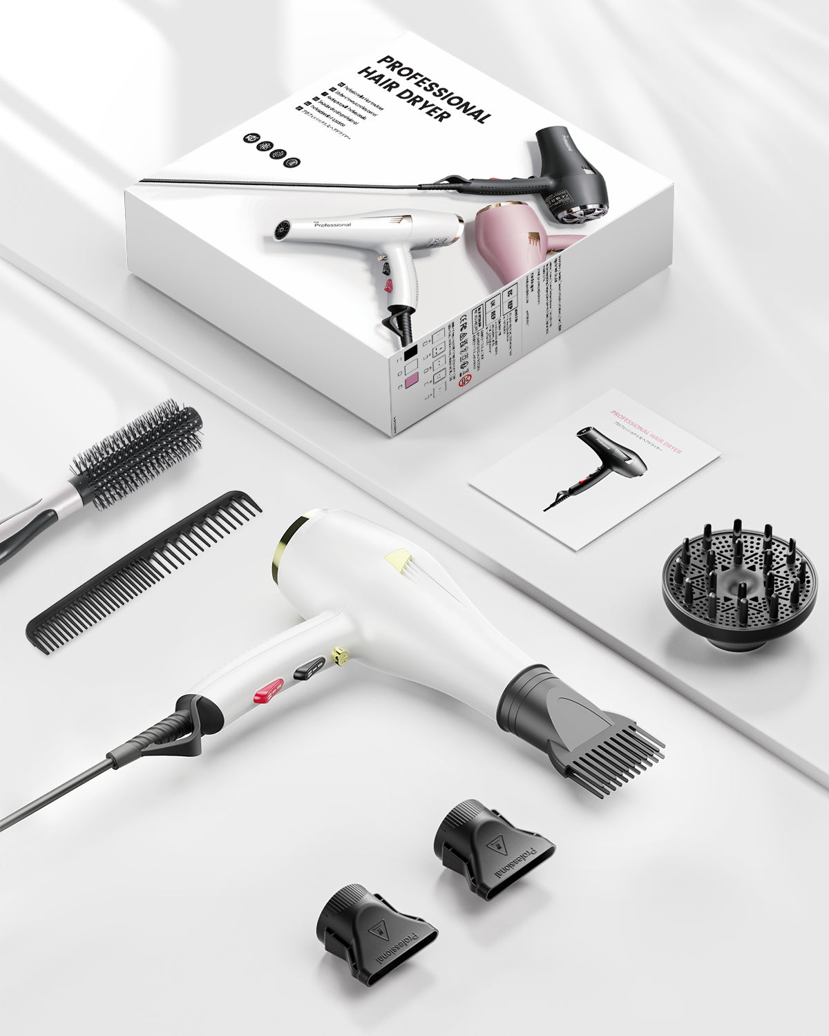 Dekuri Hair Dryer AirDry Speed S2, White