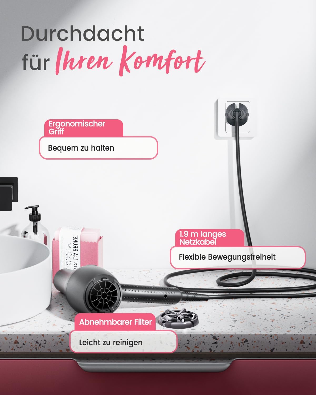 Dekuri Ionen Professional Hair Dryer